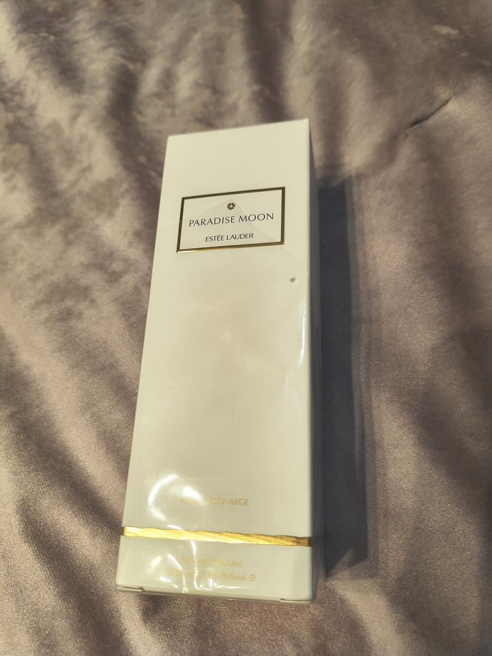 Estee Lauder Paradise Moon Body Moisturizer — White with Gold Accent